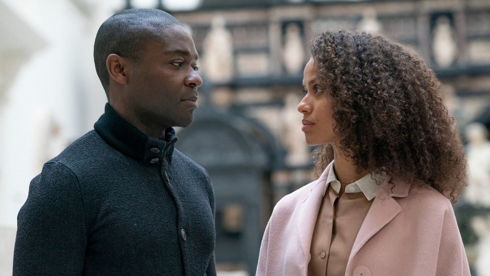 David Oyelowo & Gugu Mbatha-Raw in The Girl Before (image: BBC/42)